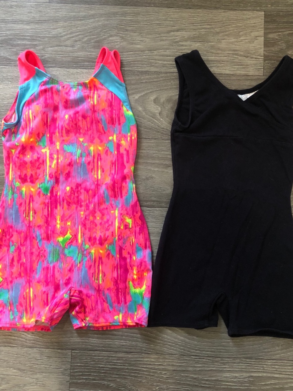 Girls Dance Gymnastics Leotard Short Style 6x Freestyle Lot Of 2